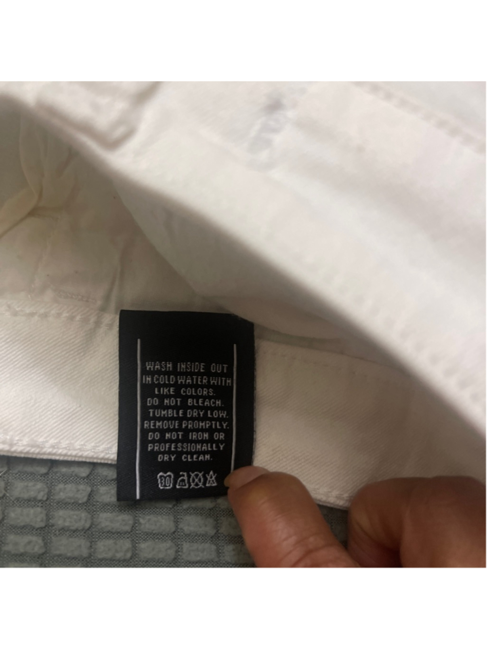 Women's Klique B White Jean Shorts S - Picture 6 of 6
